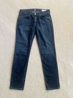 rag and bone Dark Wash Straight Leg Jeans 27